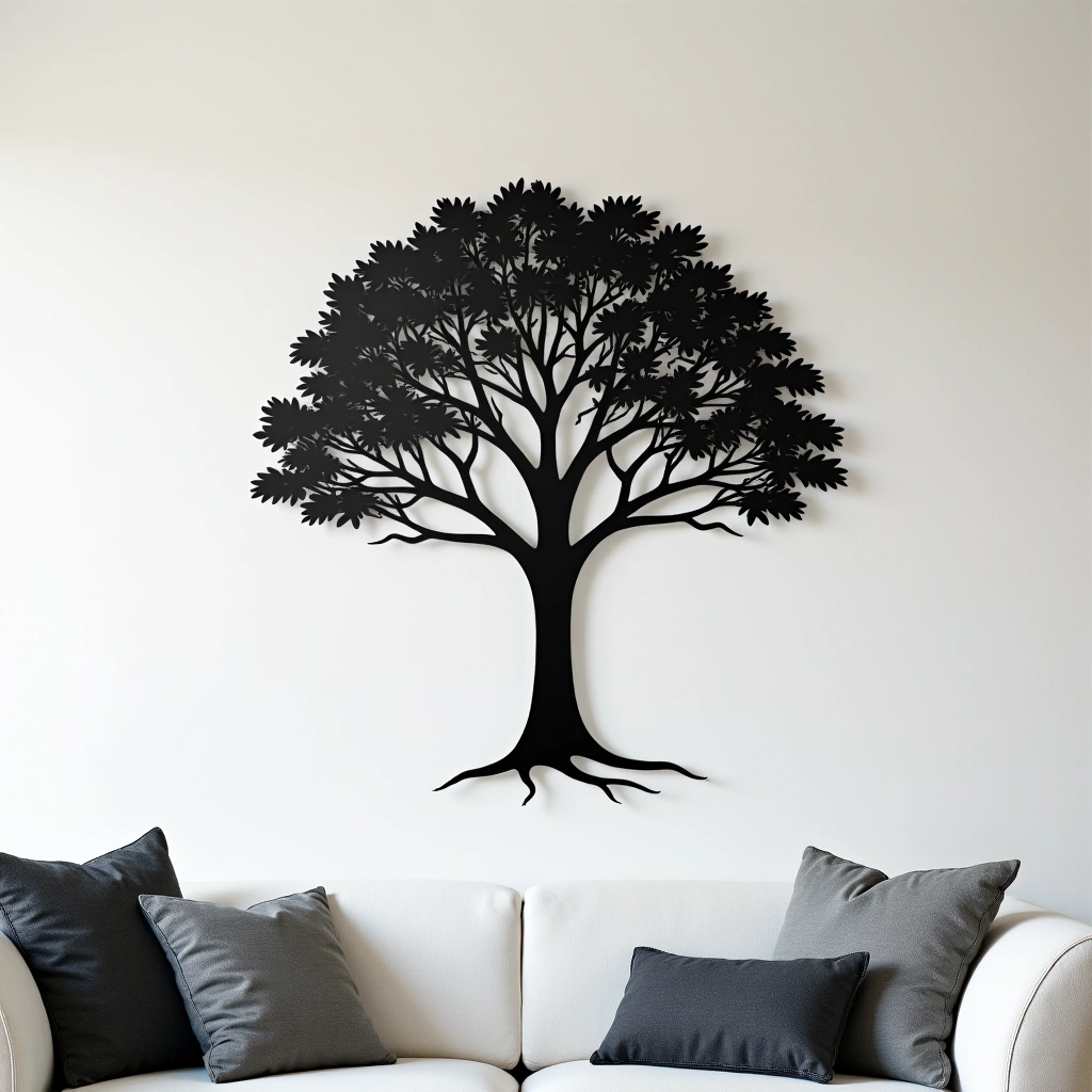 Arte de pared en aluminio