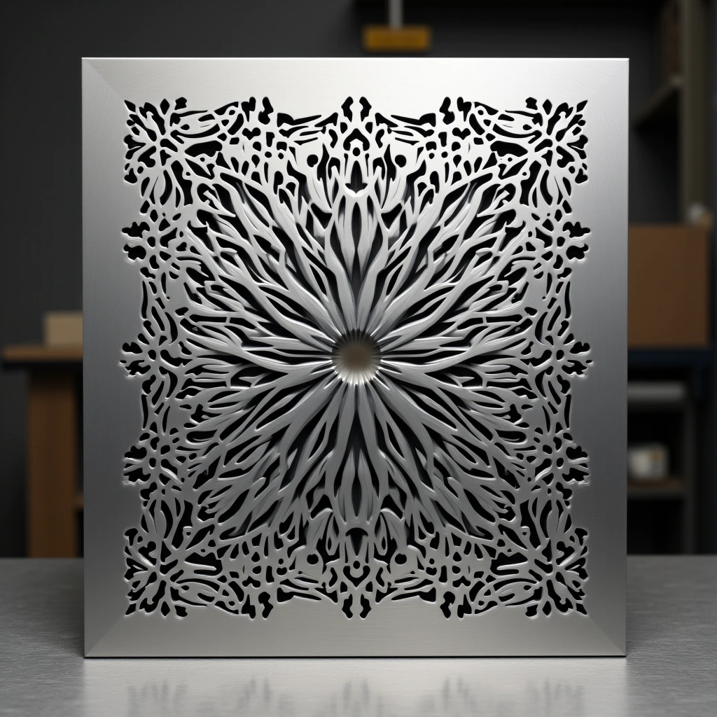 Panel decorativo cortado en láser