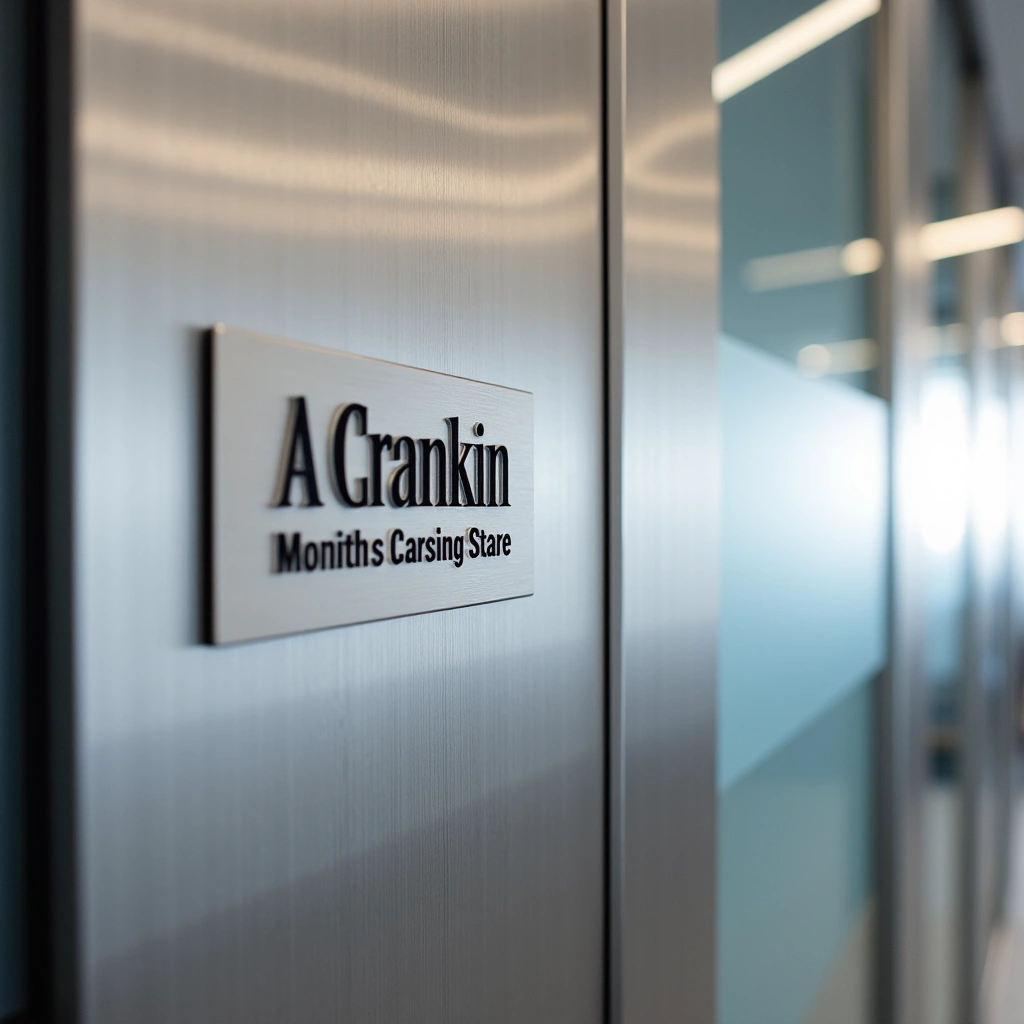 Señalización grabada en acero