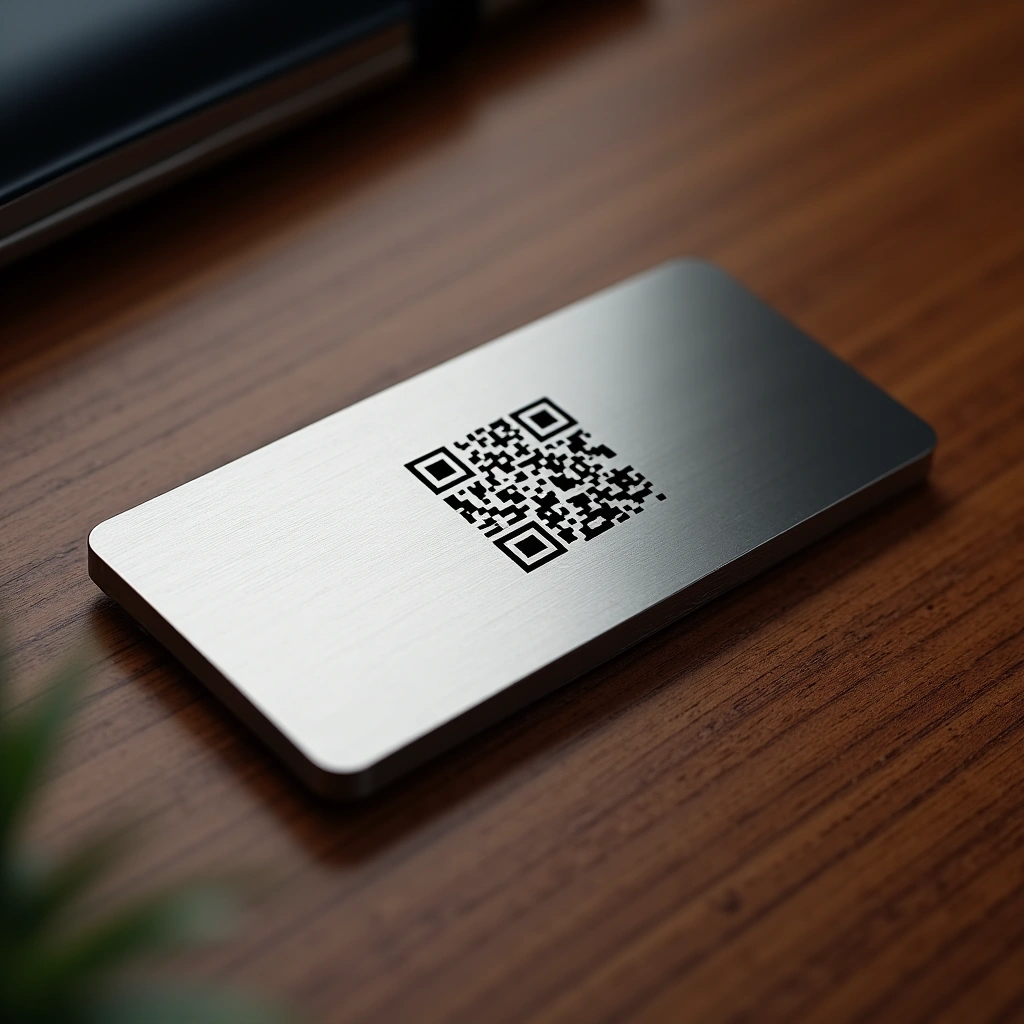 Grabado QR en metal