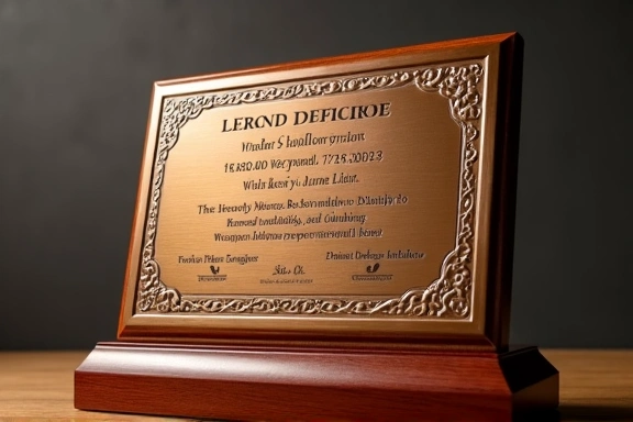 Placa Conmemorativa en Bronce — SoleraLaser